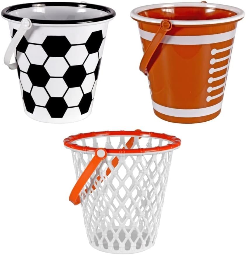 Retail Basketball Hoop Style Easter Basket Halloween Bucket
