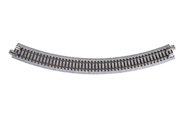 Kato USA Model Train Products Unitrack, 315mm (12 3/8'') Radius 45-Degree Curve Track (4-Piece)