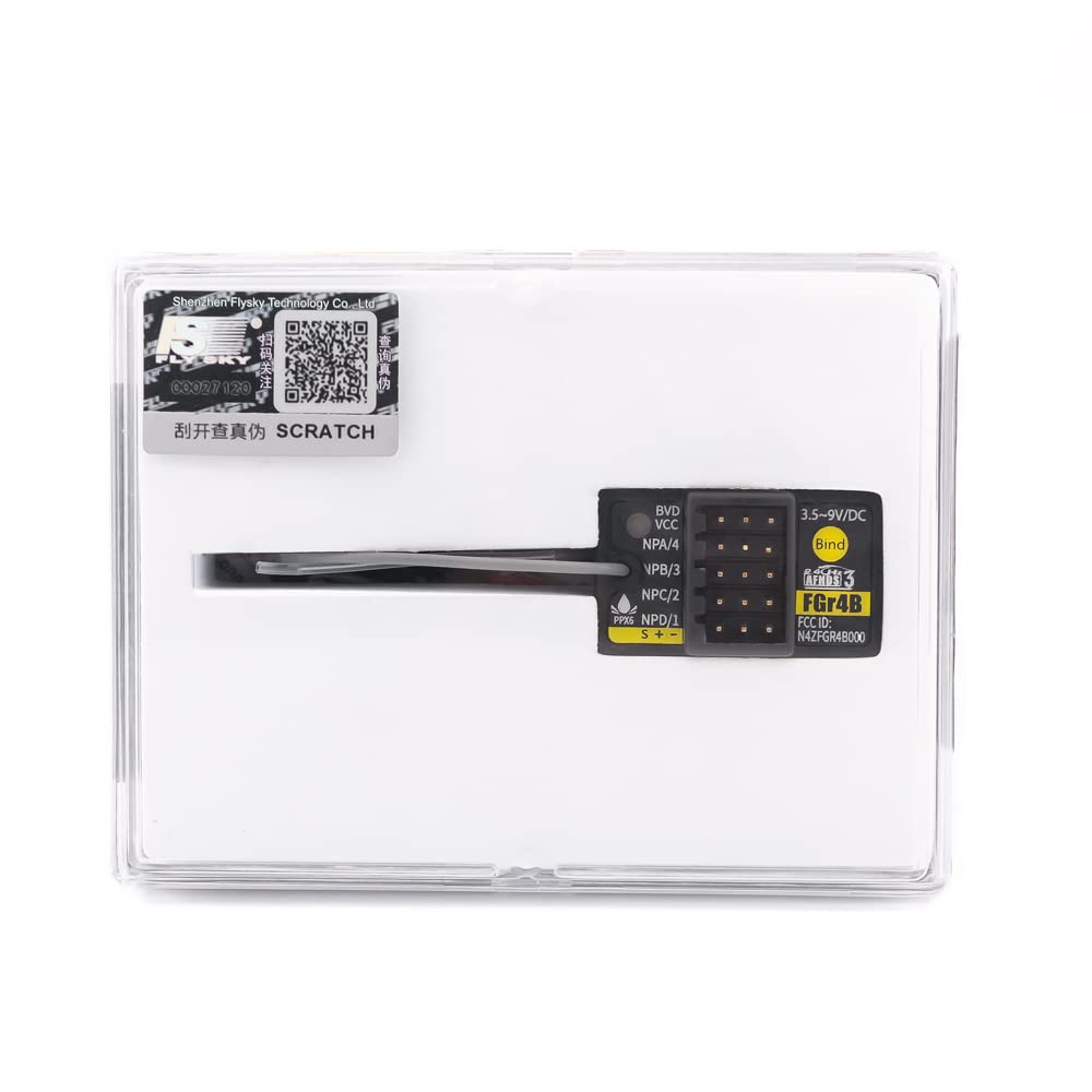 Flysky FGr4B 2.4G 4CH 3 AFHDS 3 Micro Mini Receiver PWM PPM i-Bus S.Bus i-bus2 Output for PL18 NB4 Lite RC Car Boat
