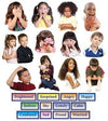 Little Folk Visuals Emotions Precut Flannel/Felt Board Figures, 24 Pieces Set