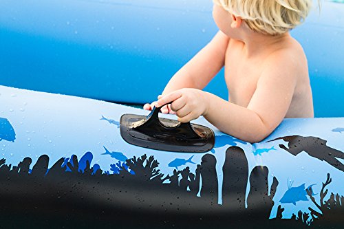 Sieco Design Aquavue Voyager, Clear Bottom Inflatable Raft, For Kids And Adults