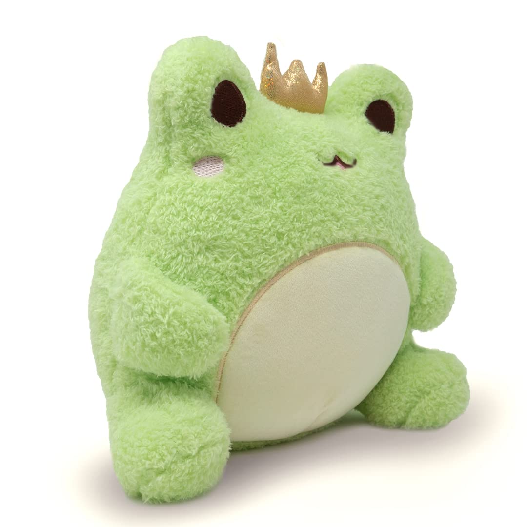 Cuddle Barn PlushGoals - Wawa The Prince Super Soft Cute Kawaii Froggie Collectible Stuffed Animal Plush Toy, 9 inches