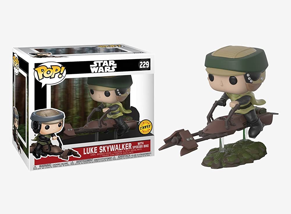 Funko Star Wars Luke On Speeder Bike Pop Vinyl Figure (Chase)