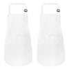 Meogety 2Pcs Kids Aprons Children Artists Aprons With Pockets Adjustable Chef Aprons For Cooking Kitchen Backing Painting