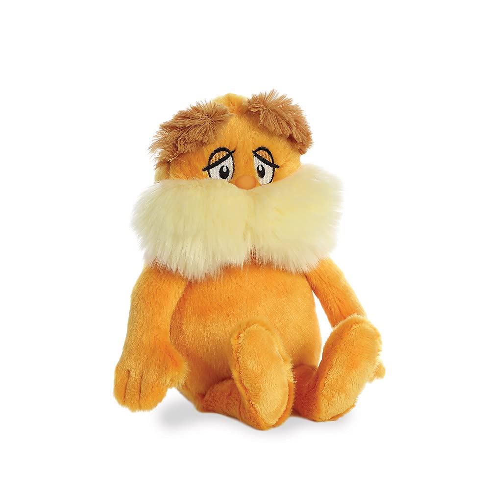 Aurora Dr. Seuss The Lorax Soft Toy, Plush, 19cm, Orange, Model 15920