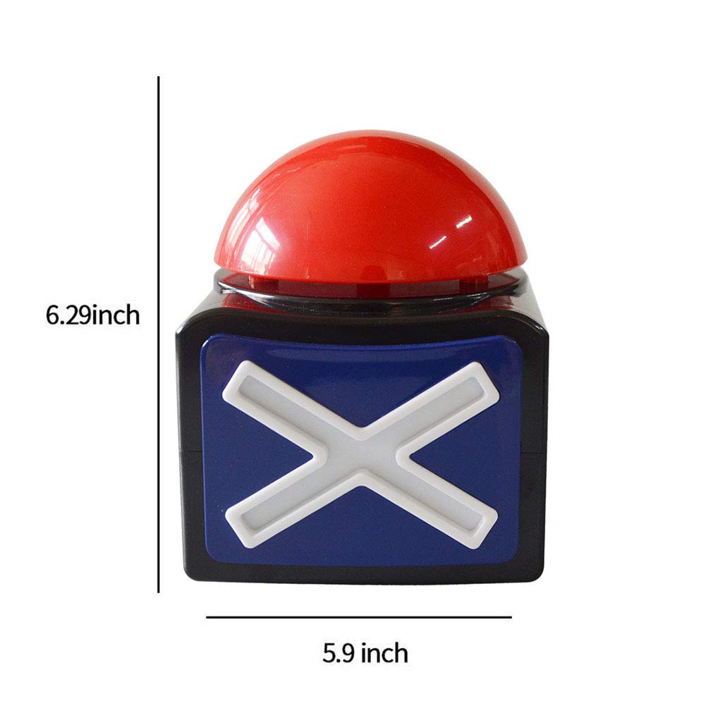 Game Answer Buzzer 6Pcs, Game Buzzer Family Feud Buzzer Alarm Sound Play Button With Light Buzzers For Game Show Trivia Quiz Got Talent Buzzer Toys By Doxishruky