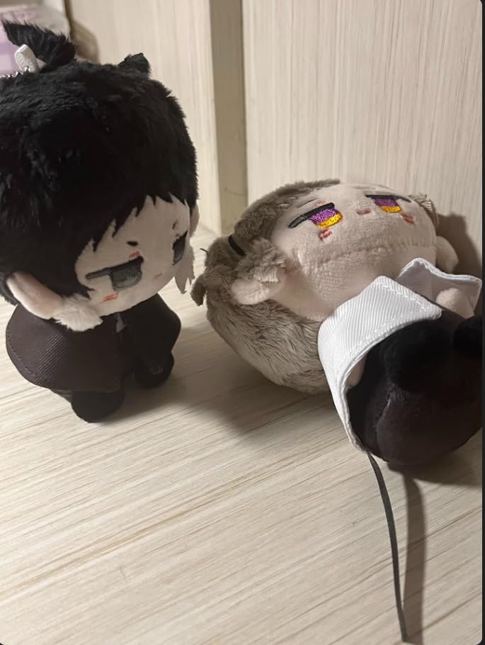 KILA MILA Anime Plush Doll Dazai Osamu Nakahara Chuuya Edogawa Rampo Mini Pendant Keychain Cute Toy Kids Gift(Ryunosuke Akutagaw