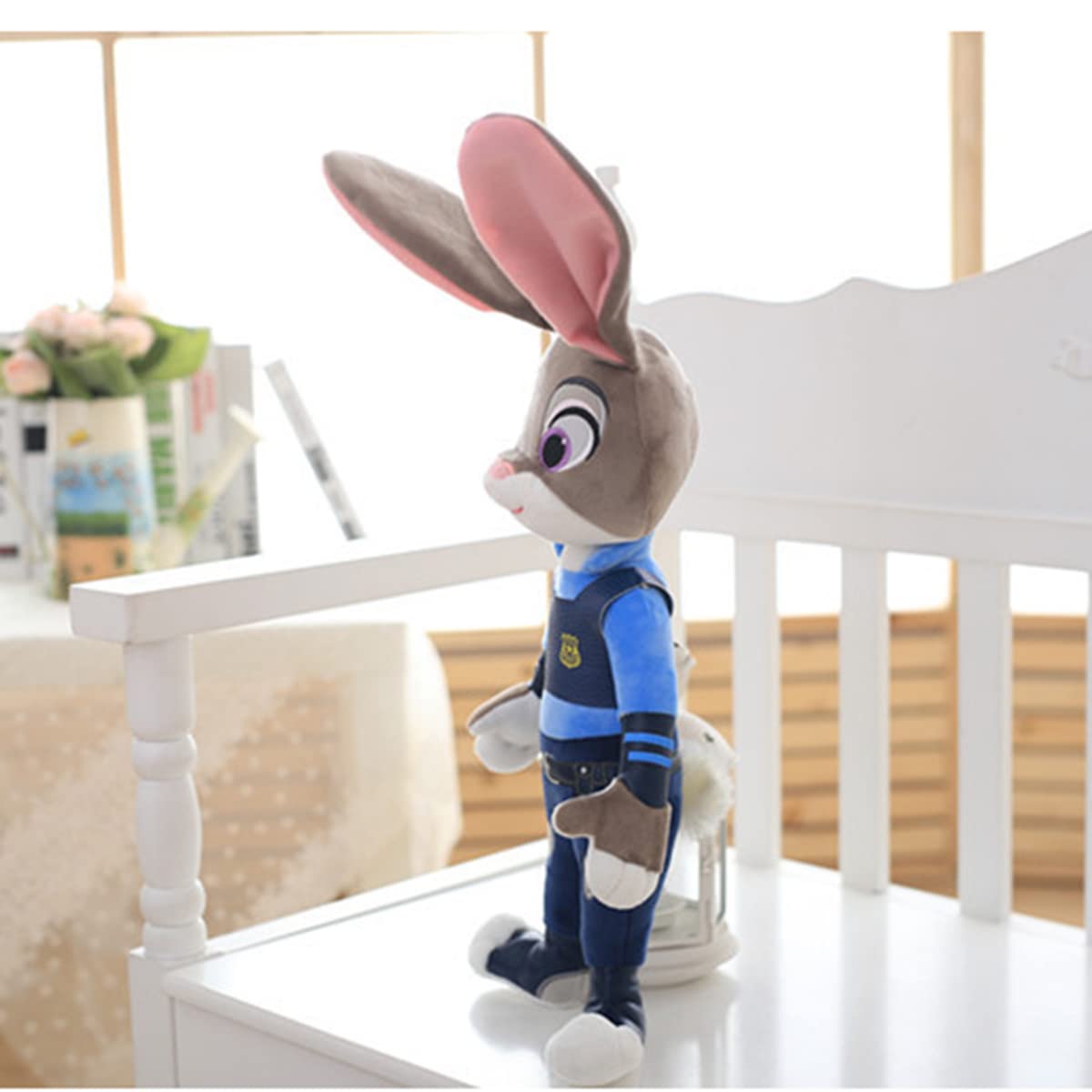 My Super Star Rabbit Stuffed Plush Toys Gifts For Friends Family Kids Christmas Halloween Chidlren Day 15'' Height Large (1 Piece) Not Vacuum Sealed