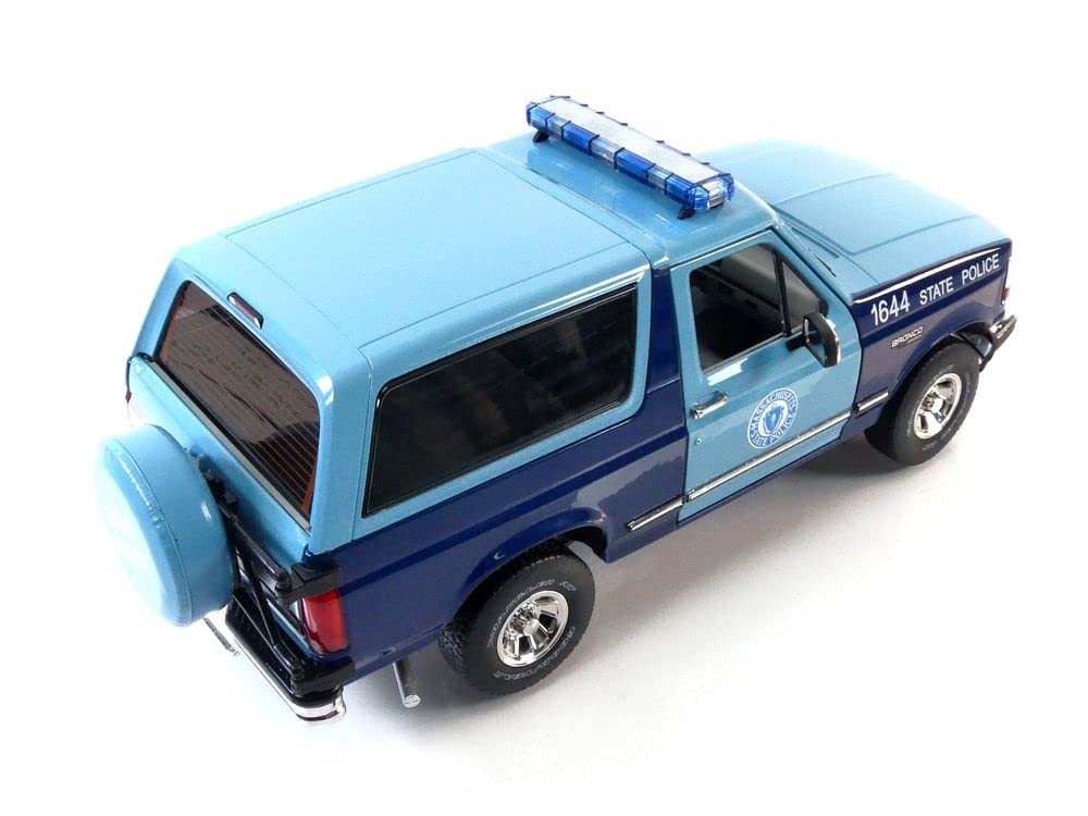 Greenlight 1996 Ford Bronco Xlt Massachusetts State Police 1/18
