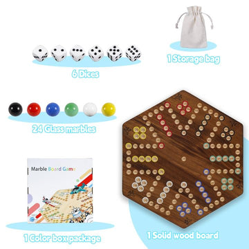 15 Inches Wooden Fast Track Board Game Original Aggravation Board Game Wahoo Board Game For 6 And 4 Players With Marbles And Dic