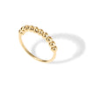 Pavoi Spinning Anxiety Ring (Beads, Yellow Gold, 9)