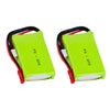 GoolRC 2pcs Flysky FS-GT5 RC Transmitter Battery, 2S 7.4V 1500mAh Lipo Battery for Flysky FS-GT5 Remote Controller