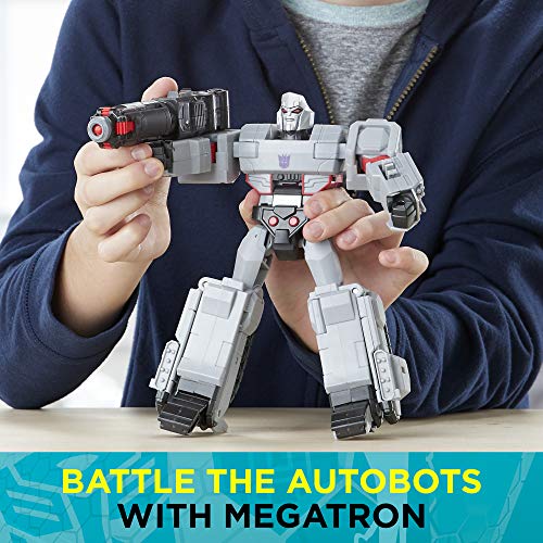 Transformers Toys Cyberverse Action Attackers Ultimate Class Megatron Action Figure - Repeatable Fusion Mega Shot Action Attack