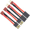 FLY RC 2Pairs T Plug Rc Lipo Battery Charger Cable Compatible with Slash/Rustler/Stampede/Bandit/E Revo RC Car