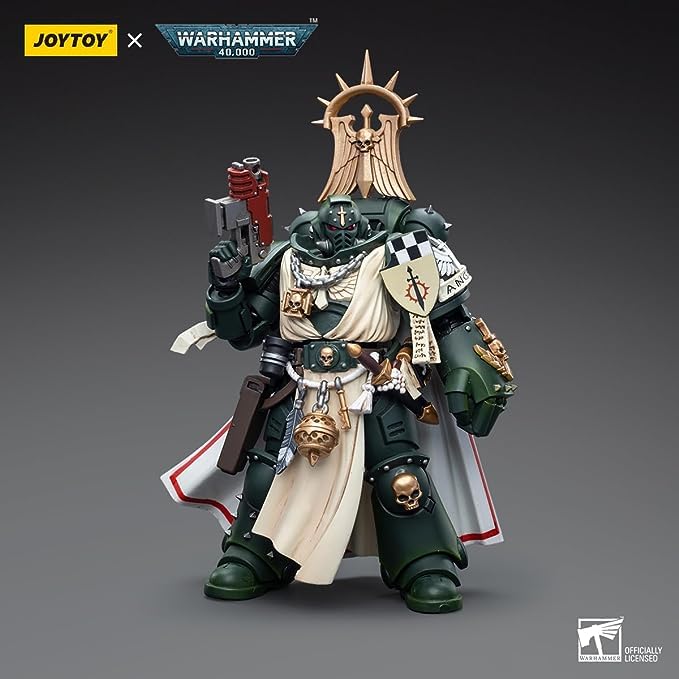 Joytoy 1/18 Warhammer 40,000 4 Inch Action Figure Dark Angels Master With Power Fist Feirros Collection Model