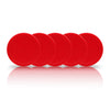 Beryler 5 Pack Air Hockey Red Replacement, 2.5' In Diameter, Thicker Pucks For Game Tables, Accessories, Equipment