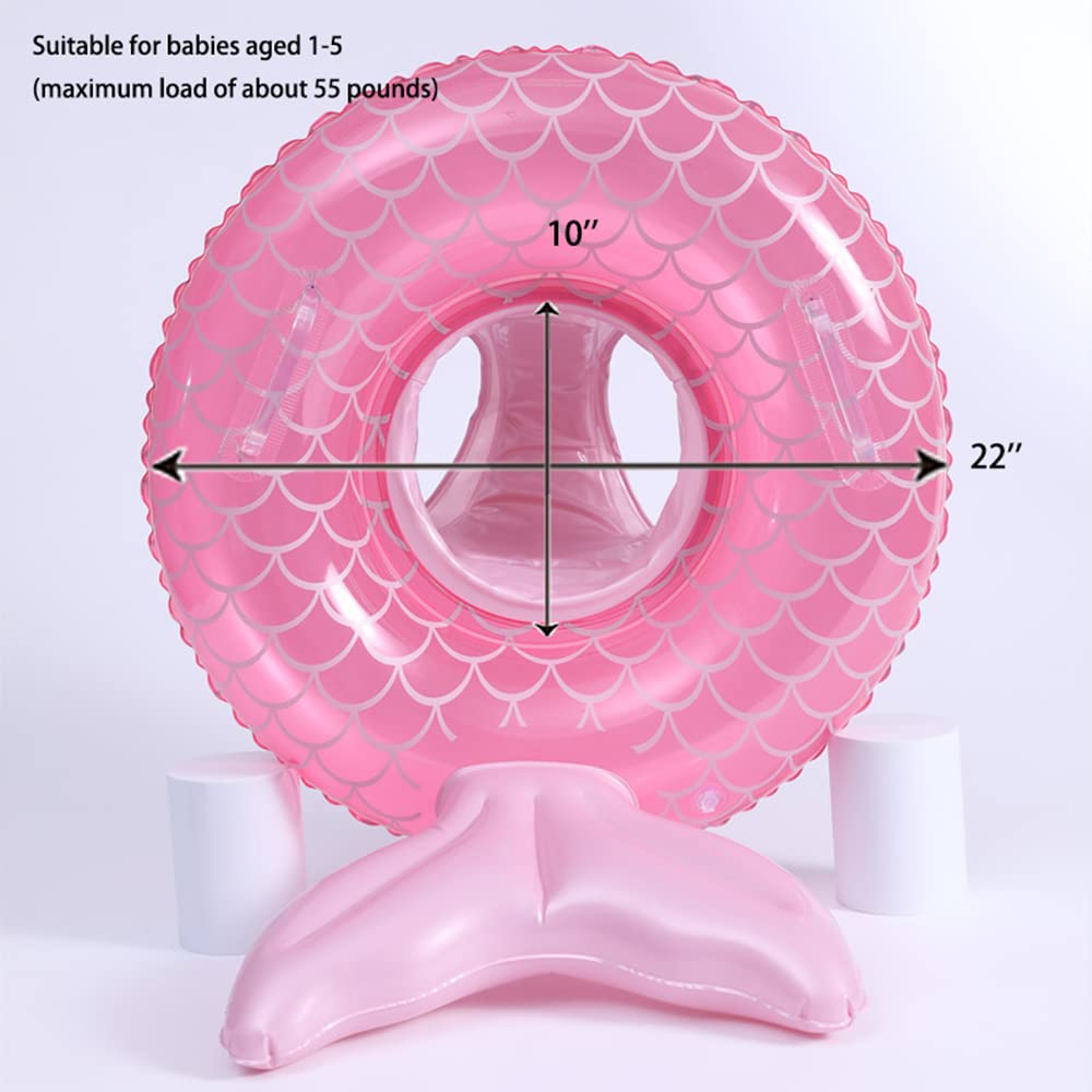 Baby Swimming Float Swim Ring Cute Floaties With Seat And Handle Pool Floats Toys Fun Water Raft Lounge Party Supplies For Infan