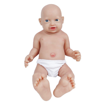 Vollence 16 Inch Reborn Silicone Baby Dolls Girl Cute Lifelike Platinum Newborn Silicone Baby Dolls Anti-Stress Toys My Melody F