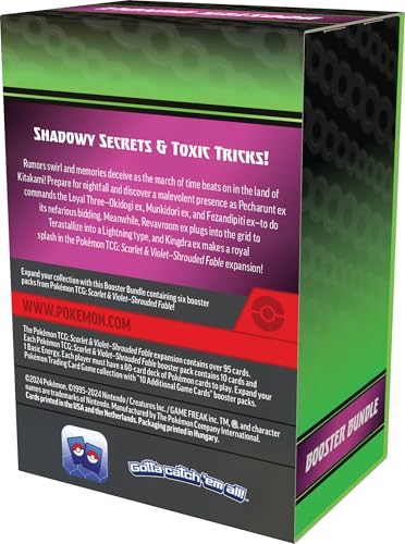Pokemon TCG Scarlet & Violet Shrouded Fable Booster Bundle - 6 Multicolor Booster Packs, Paper Material, Model: Booster Bundle