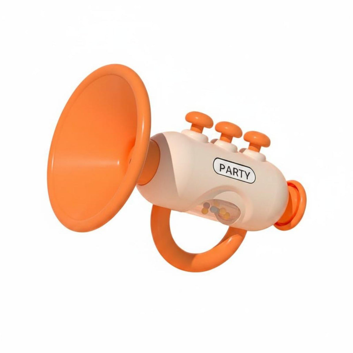 Urjix Baby Trumpet Toy Early Learning Baby Trumpet Whistle Crisp Sound Easy Blow Whistle Toy For Infants, Toddlers, Orange, Trum