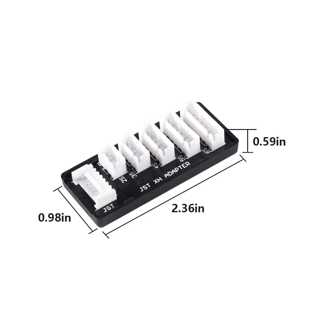 ACEIRMC RC Product JST-XH-2-6S Lipo Battery Charge Balance Board, JST XH Board Balance Expansion Charger Adapter gor RC 6S LiPo