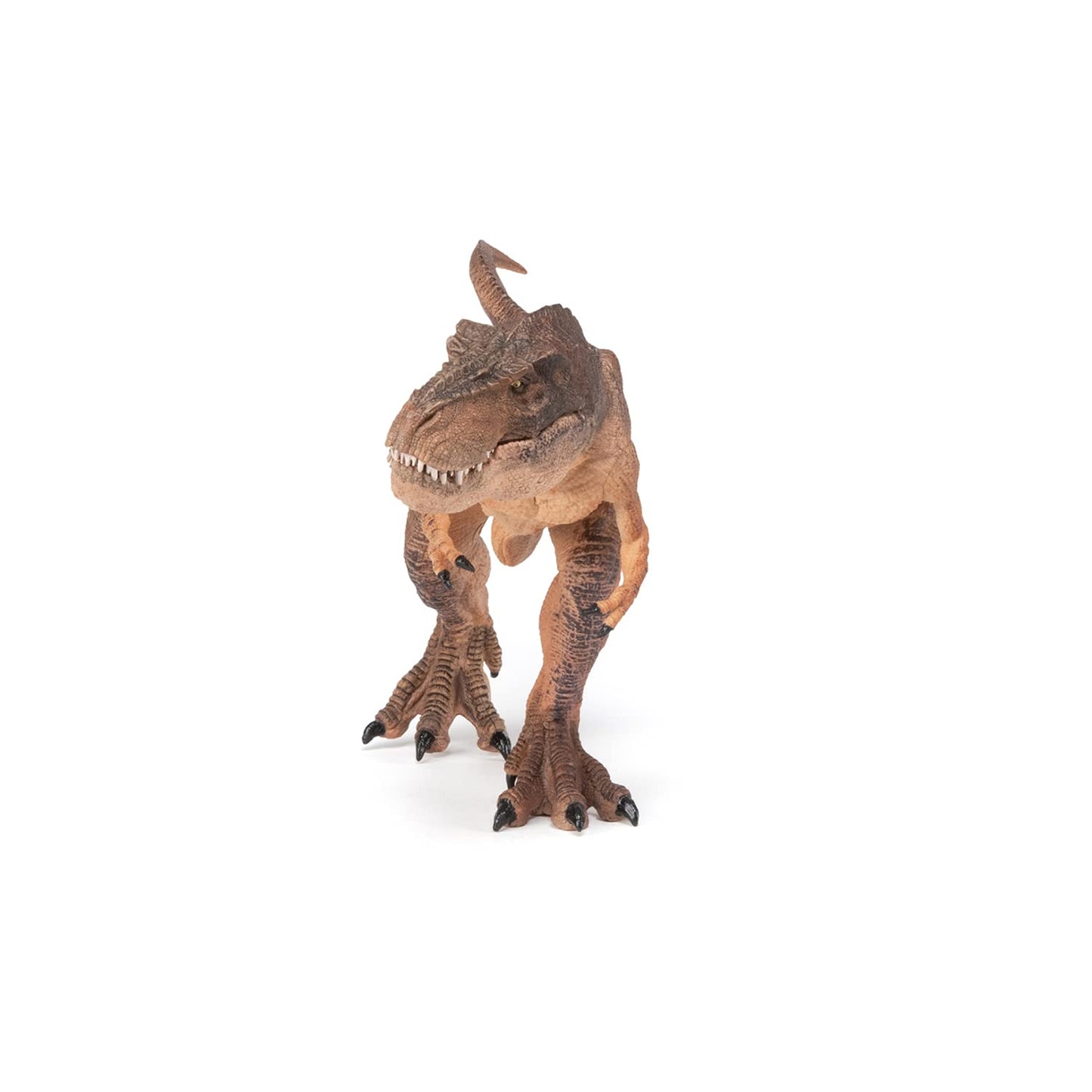 Papo - Hand-Painted - Dinosaurs - Brown Running T-Rex - 55075 - Collectible - For Children - Suitable For Boys And Girls - From 3 Years Old
