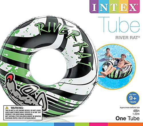 Intex 6-Pack River Rat 48-Inch Inflatable Tubes For Lake/Pool/River | 6 X 68209E