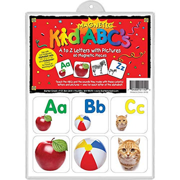 Barker Creek Learning Magnets A to Z Letters with Pictures, Set of 60