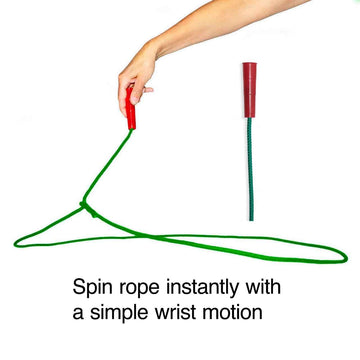 Western Stage Props Childrens Cowboy Kiddie Trick Rope Lasso Pre-Tied | Ages 4-10 | Green|