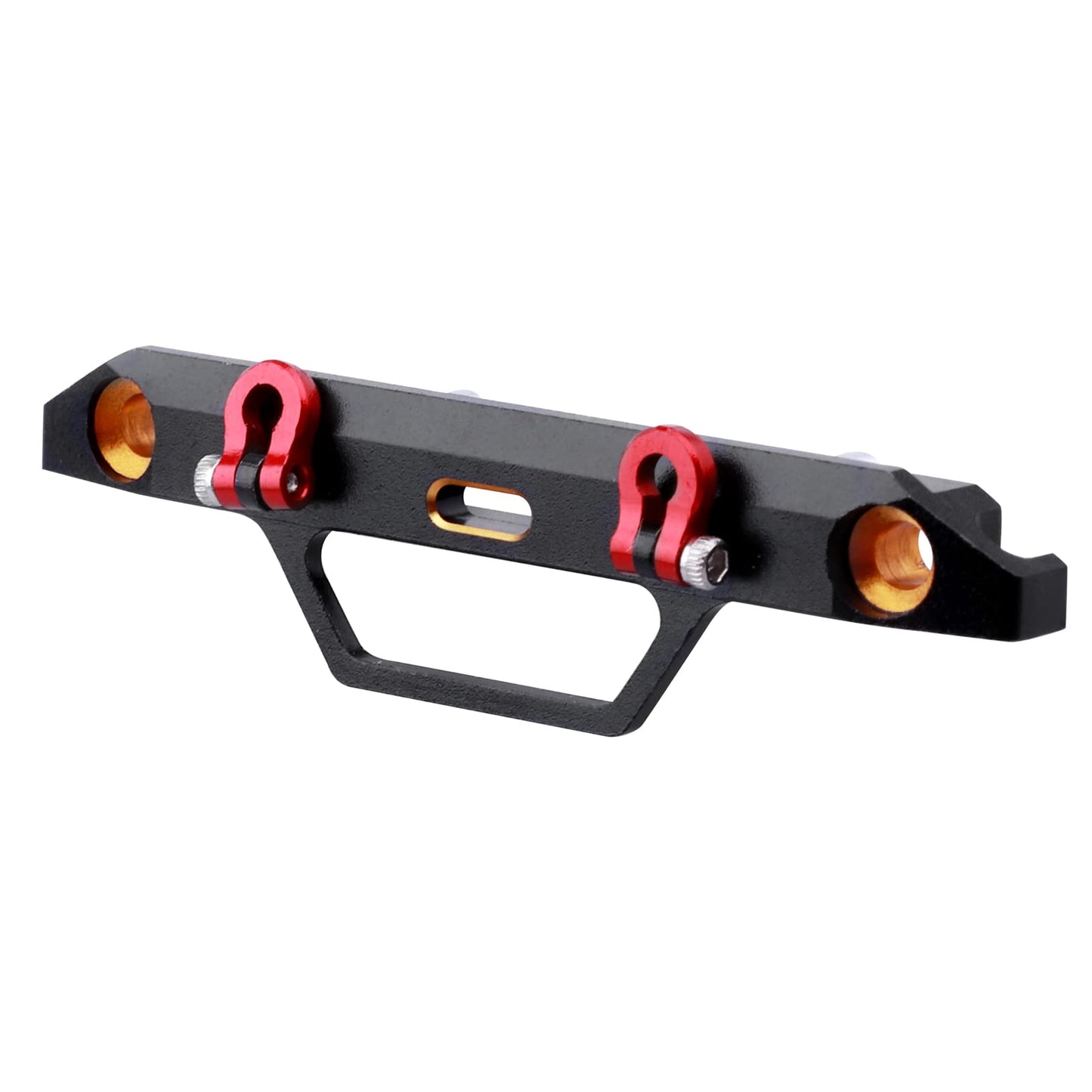 Metal Aluminum Front Bumper with U-Rings Tow Hitch Shackles for Axial SCX24 1/24 RC Crawler AXI90081 Upgrades Parts