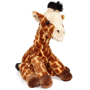 Aurora Giraffe Stuffed Animal - 15" Brown Plush - Adventurous Destination Nation™ - Learning Fun, Model 19265