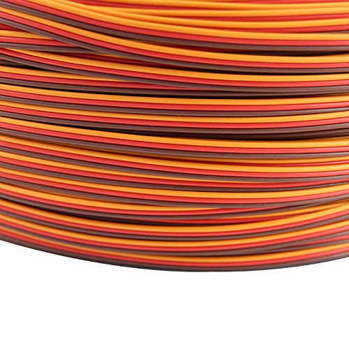 OliYin 50 feet 22AWG Servo Extension Cable Wire Extended Wiring 60 Cores Cord Lead for RC Helicopter Drone Cars DIY Accessories
