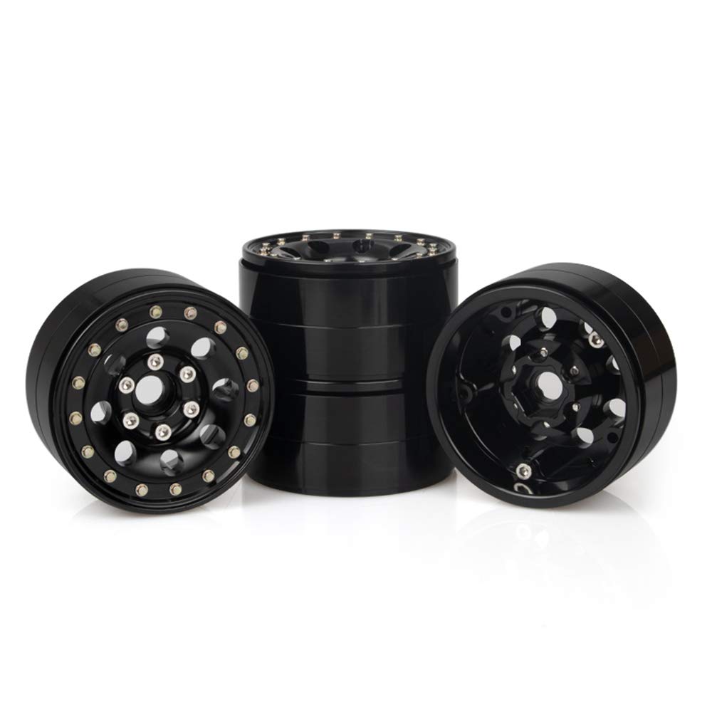 KYX Racing Aluminum Alloy 1.9'' Wheel Rims Upgrades Parts Accessories for RC Crawler Car Axial SCX10 II 90046 SCX10 III Capra UT