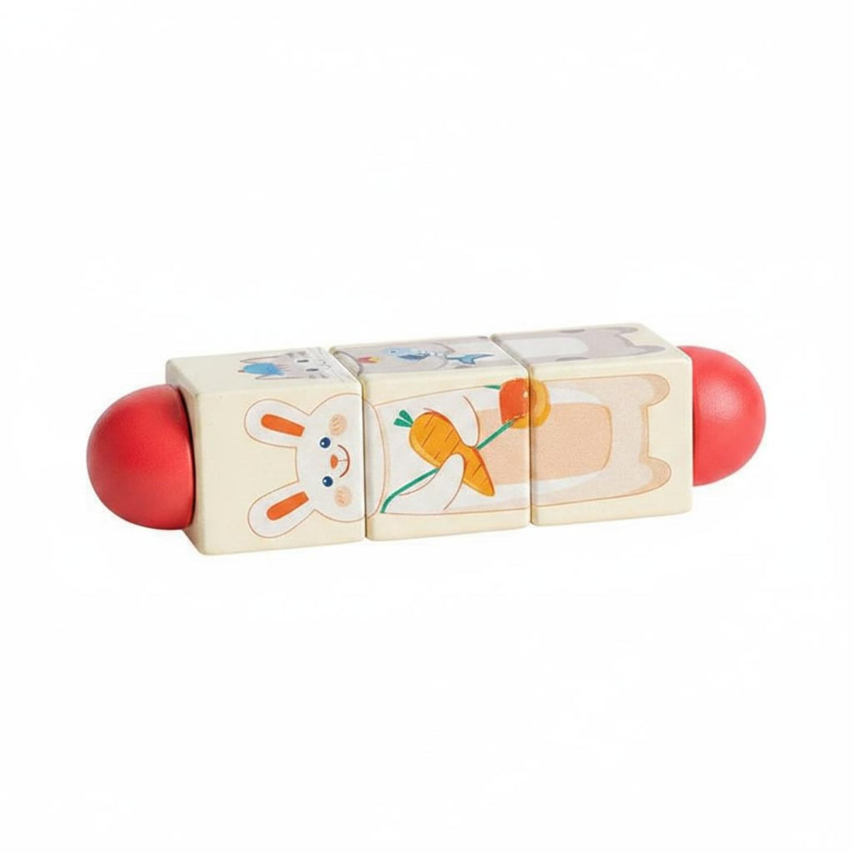 Urjix HandEye Coordination Twist And Match Toy Rounded End Caps Rotating Block Brainteaser Fine Movement Skills Rotating Braint