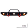 Metal Aluminum Front Bumper with U-Rings Tow Hitch Shackles for Axial SCX24 1/24 RC Crawler AXI90081 Upgrades Parts