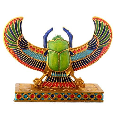 Ytc Egyptian Winged Scarab - Collectible Figurine Statue Sculpture Egypt
