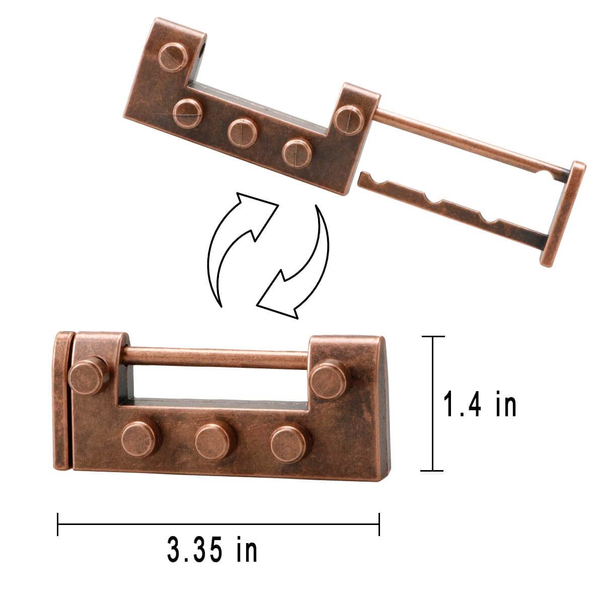 Mhy 3Pcs Brain Teasers Puzzles