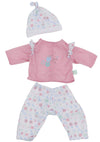 Jc Toys | Berenguer Boutique | La Baby Doll Outfit | 3 Piece Pink And White Onesie|Washable| Ages 2+ | Fits Dolls 14'- 18'