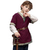 Camdom Boys Renaissance Viking Pirate V Neck Shirt Medieval Knight Costume Tops