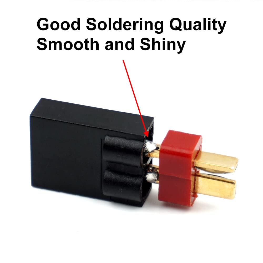4 PCS Male and Female Deans T Plug to Connector Adapter Compatible with TRX Wireless Converter for RC Battery Charger Slash
