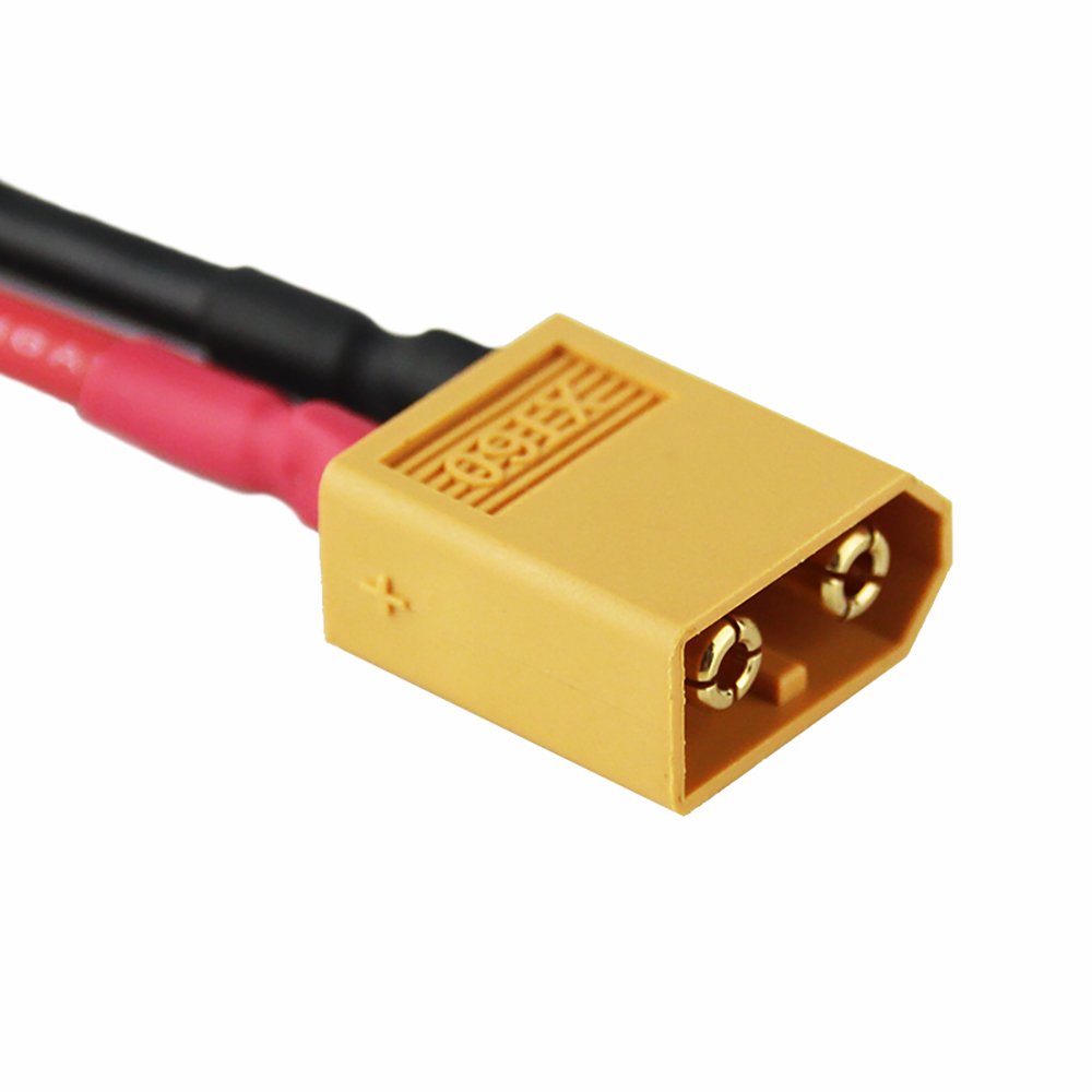 OliYin 3pcs Male XT-60 to Female XT-30 Connector Adapter for Turnigy Drone XT30 XT60 FPV Cable 16awg 1.96inch(Pack of 3)