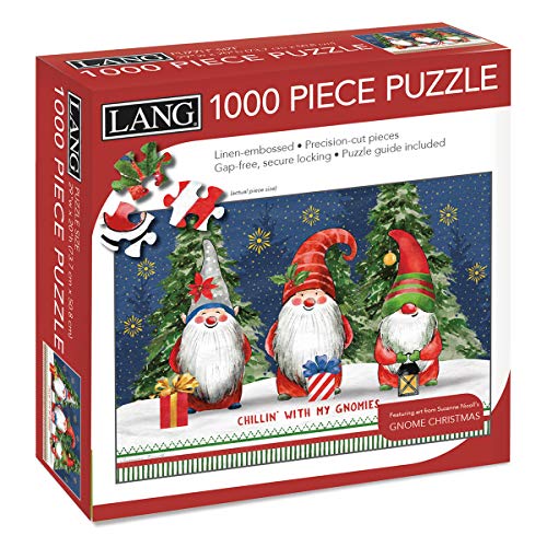Lang 1000 PC GNOME Christmas Puzzle - Multicolor Cardboard, Model 5038052