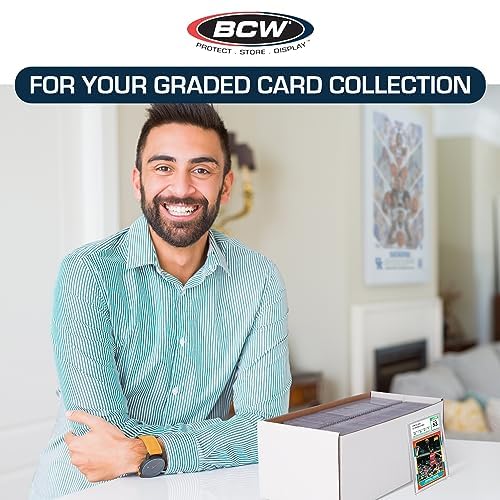 Bcw 1Ct Graded Shoe Box | Cardboard Card Storage Box Holds 300 3X4 Toploaders | 100 Graded Cards | Psa, Bgs, Sgc Compatible | Sp