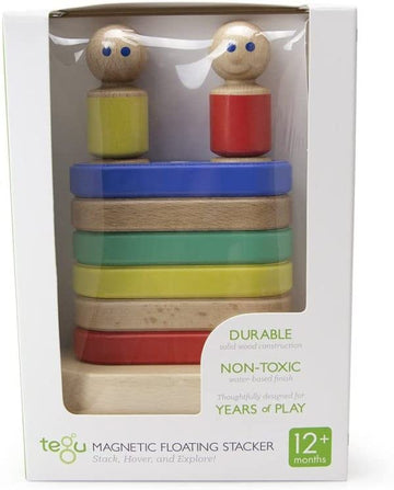 11 Piece Tegu Magnetic Floating Stacker Building Block Set, Big Top