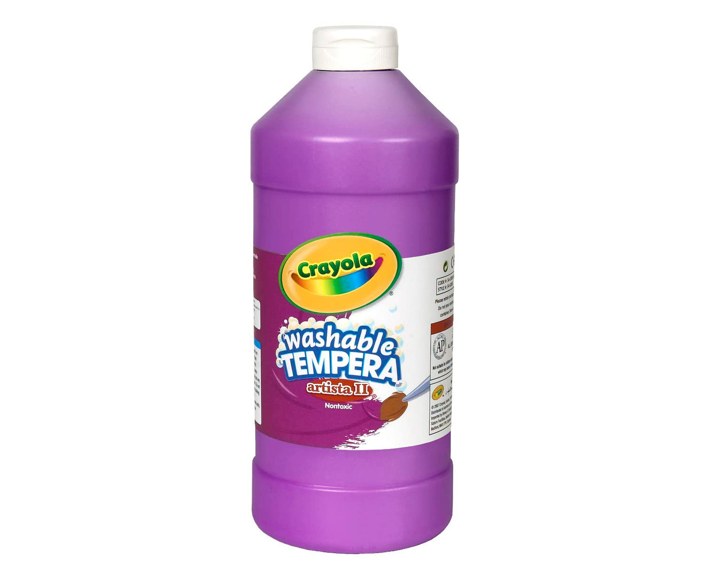 Crayola Washable Tempera Paint For Kids, Violet Paint, Classroom Supplies, Non Toxic, 32 Oz Squeeze Bottle