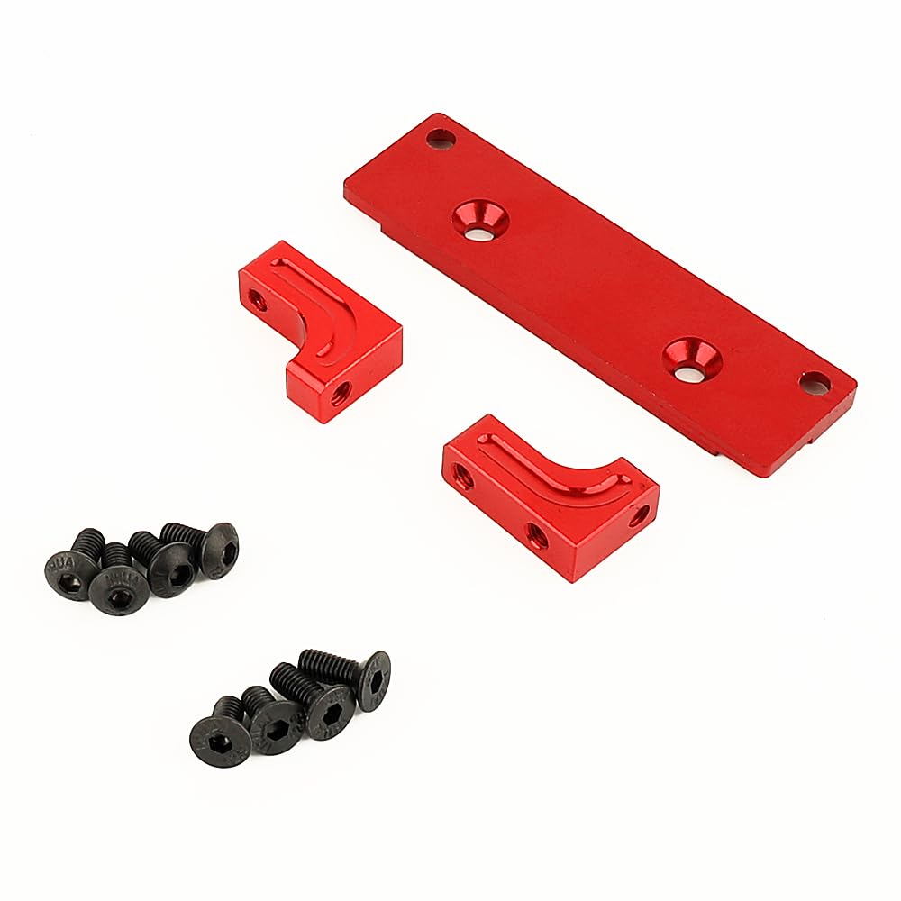 RZXYLRC 1/10 Metal Alloy Front Axle Servo Mount Holder Servo Fixed Bracket for AXI03004 Capra 1.9 RC Car Alloy Upgrade Parts (Re