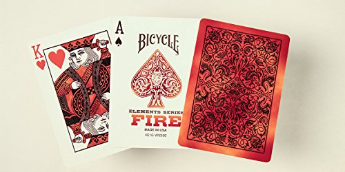 Bicycle 2 Decks Fire Standard Poker Playing Cards Element Series