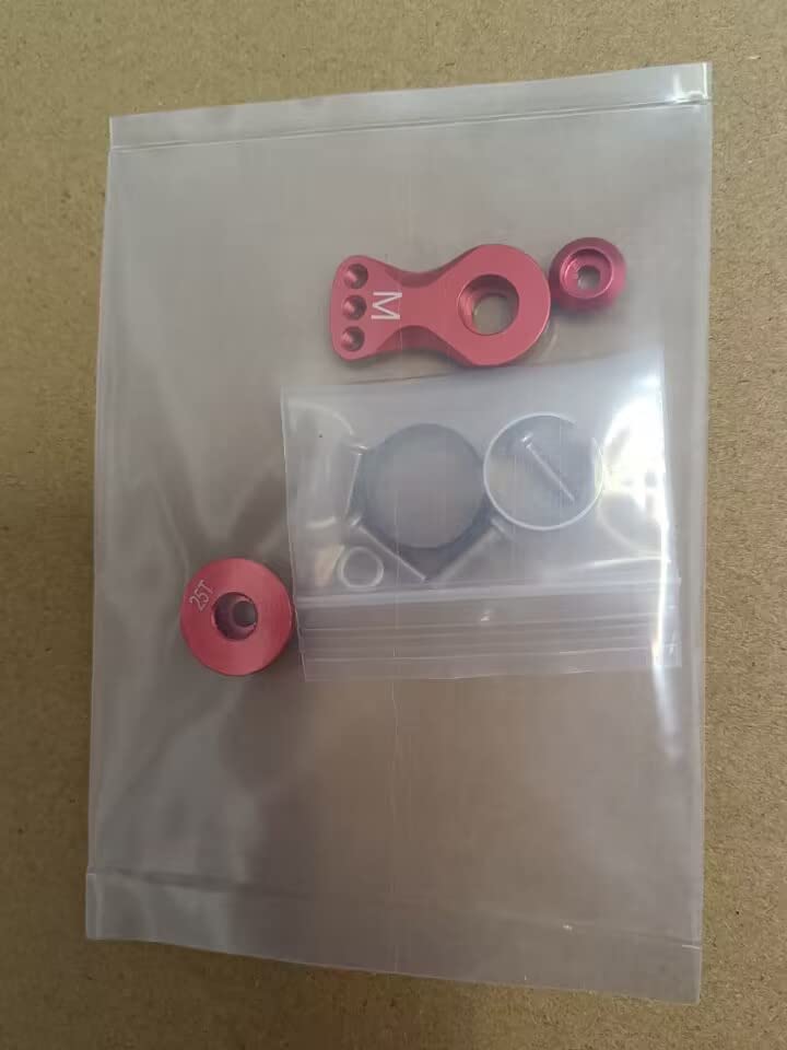2 Sets Aluminum M(18MM) 25T Adjustable Servo Saver Servo Arm for TRX-4 Axial SCX10 1/10 RC Cars Helicopter Model Boat Upgrade Pa