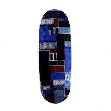 Noahwood Wooden Fingerboard Complete (Nw8.0 Maple 6-Layer 360Flip Deck, Nw2.0 King Trucks Silvery,Nw3.0 Wheels White) (Blue Door Iii, 100X34Mm Standard Concave)