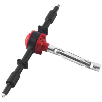 Share Goo RC Gear Rear Axle Housing Bridge Axle with Drive Shaft Compatible with WPL D12 RC Car Upgrade Parts